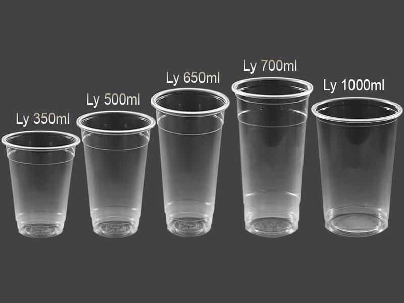 Phân loại ly nhựa theo kích thước